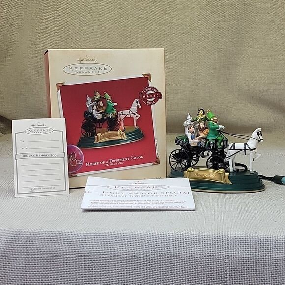 2002 Hallmark Keepsake Ornament Wizard Of Oz Horse Of A Different Color - Picture 1 of 13